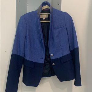 Banana Republic two- tone blue hacking jacket